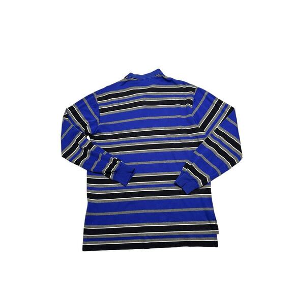 Vintage Polo Sport by Ralph Lauren Striped Collared Long Sleeve - 90โsโ Blue - M - Picture 2 of 5